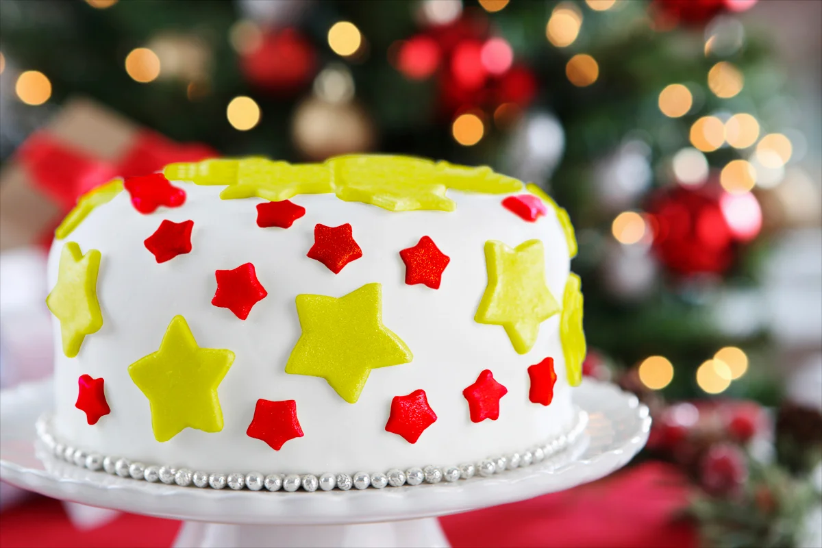 Christmas star cake