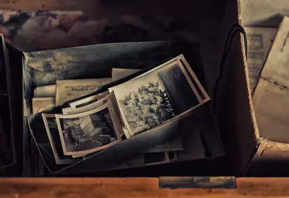 Photos in a drawer