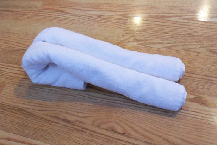 towel cat