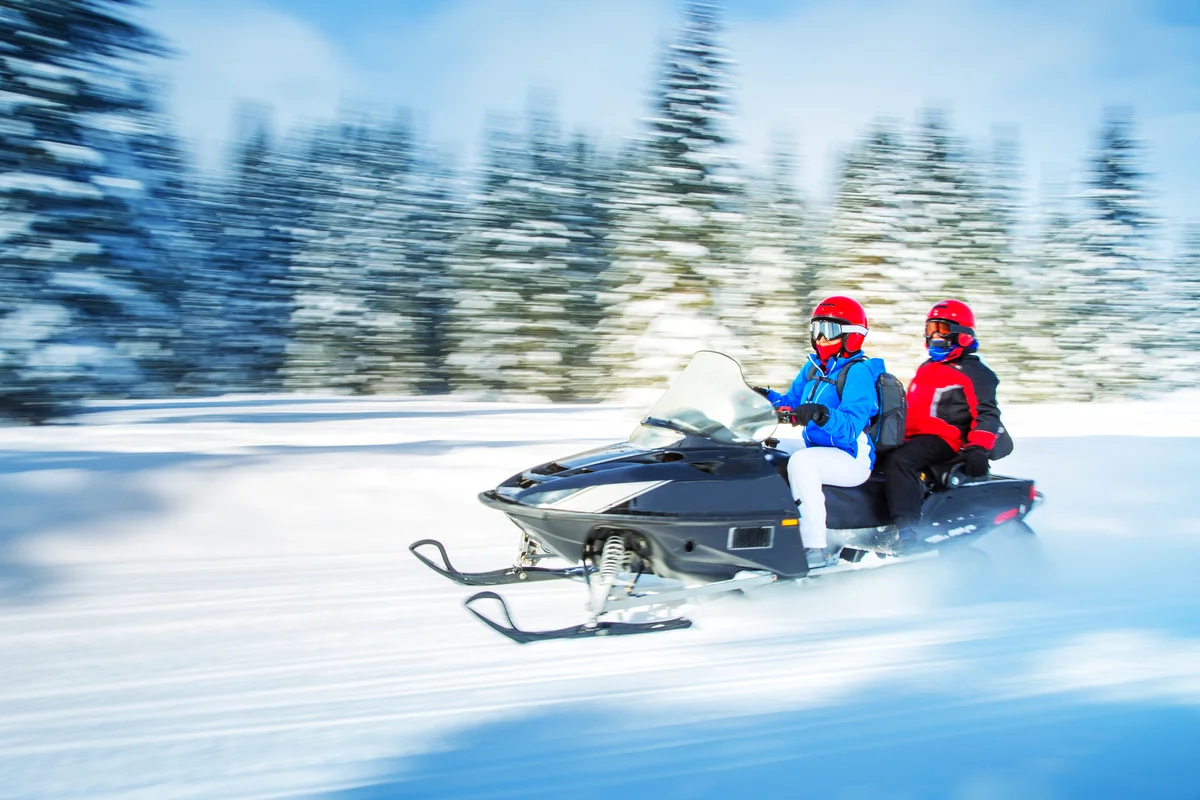 Snowmobiling