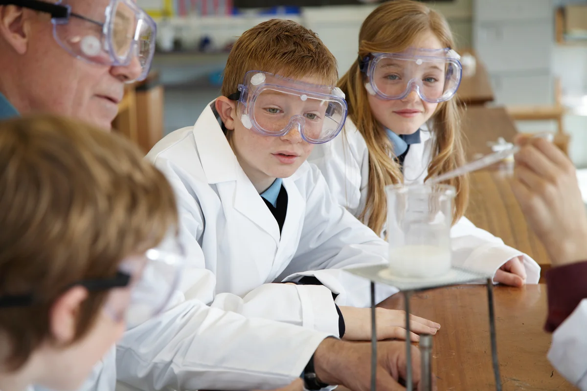 Experiment in science class