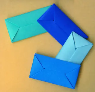 *Blue Origami Envelopes *source: istockphoto *permission: licensed