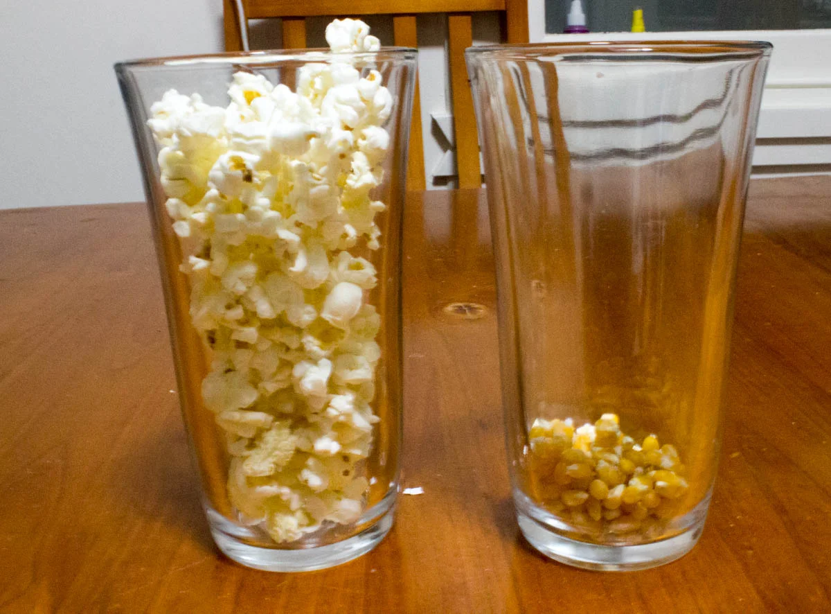 Popcorn matter experiment