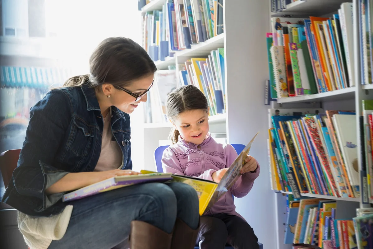 Reading book together