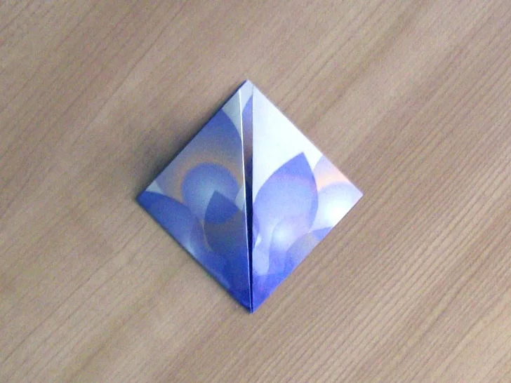 origami paper flowers -- step 2