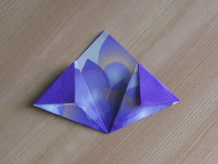 origami paper flower -- step 5