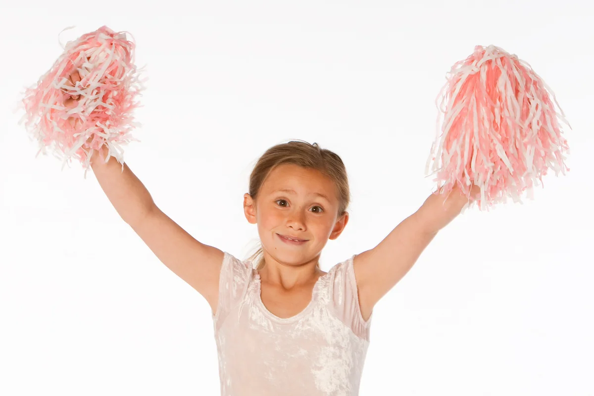 little girl cheerleader