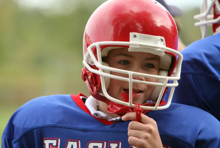 Young football player