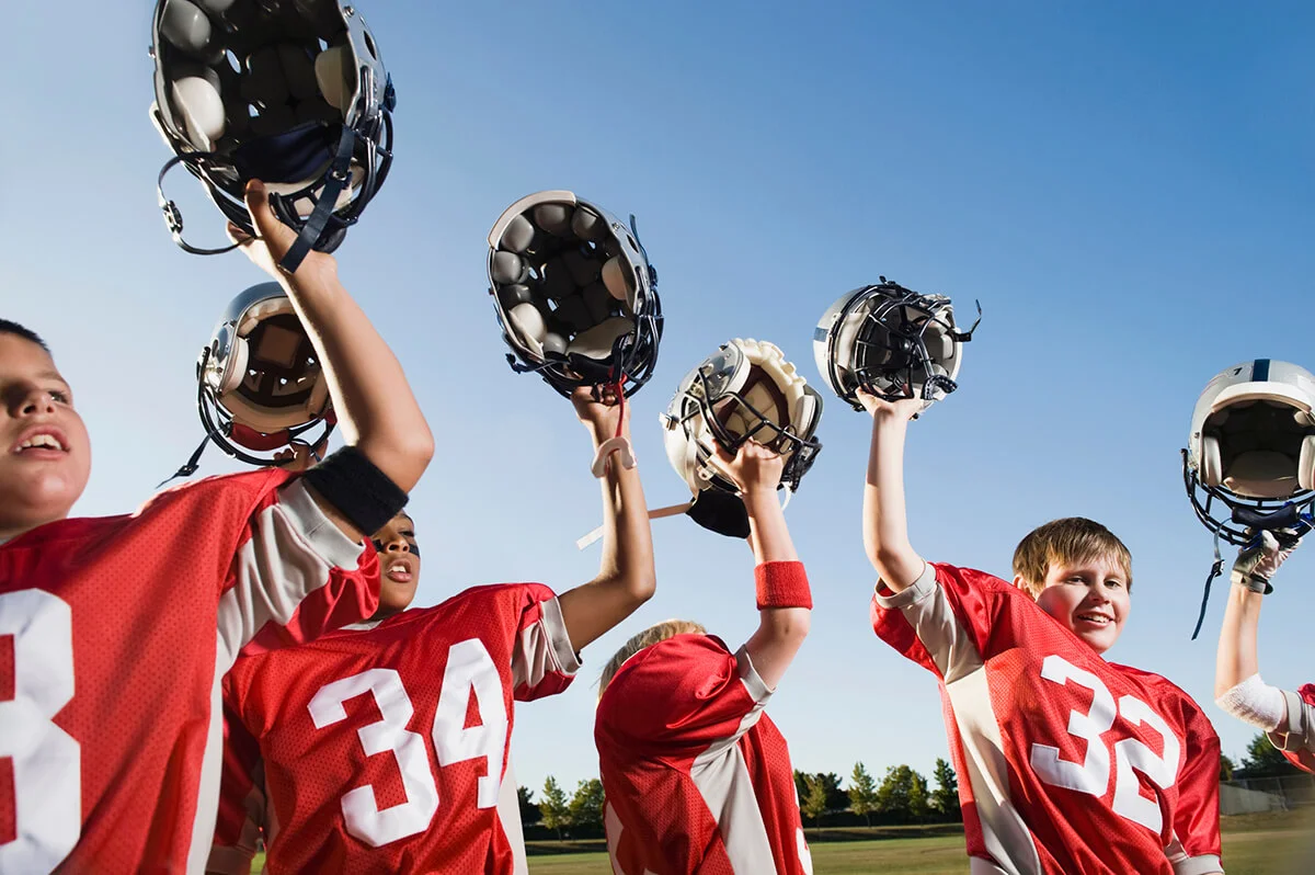 Cheering football team