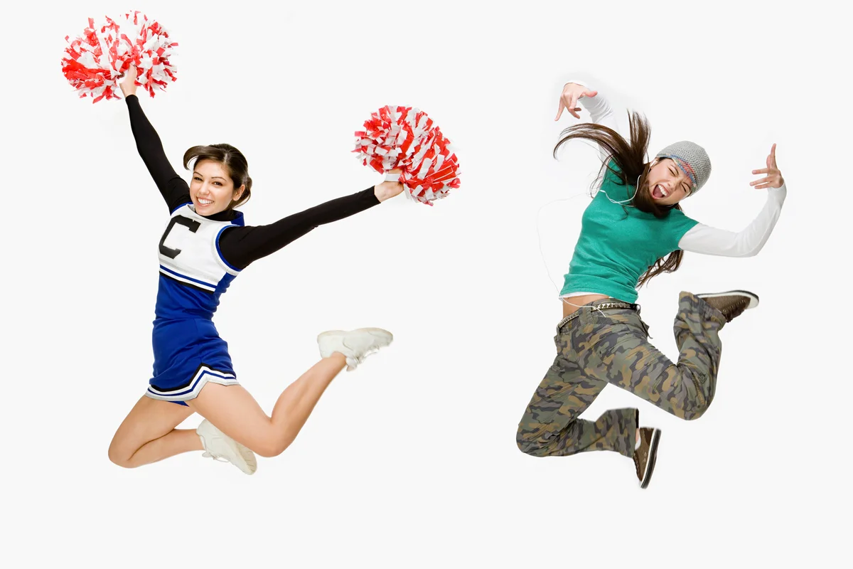 Cheerleader and hip pop