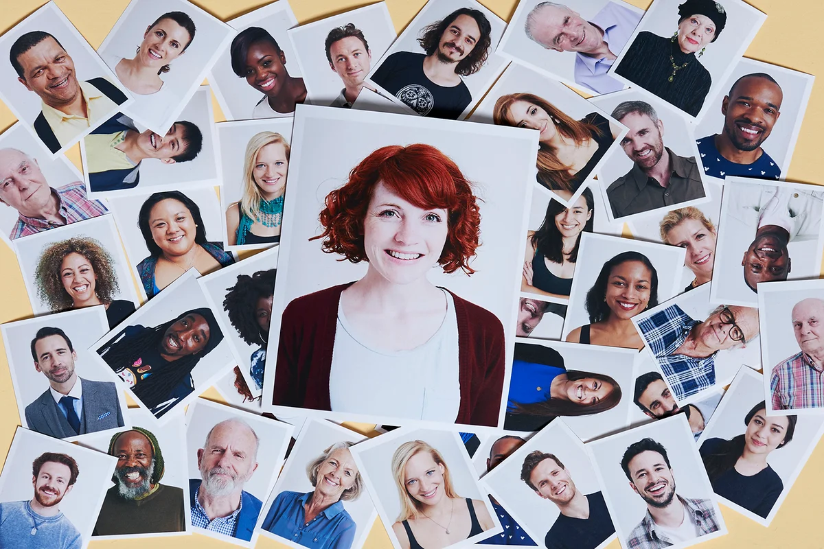 Photos with different hair colors