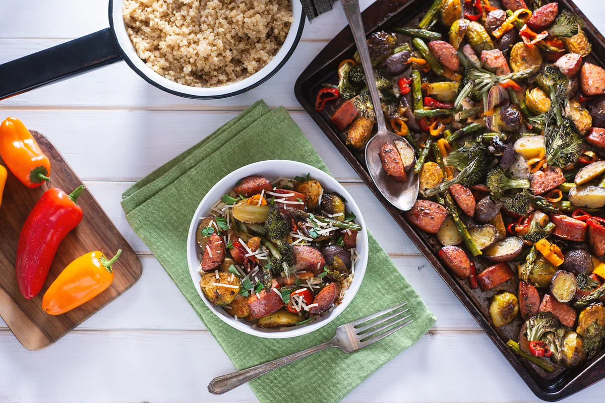 Sausage and Veggie Sheet Pan Meal