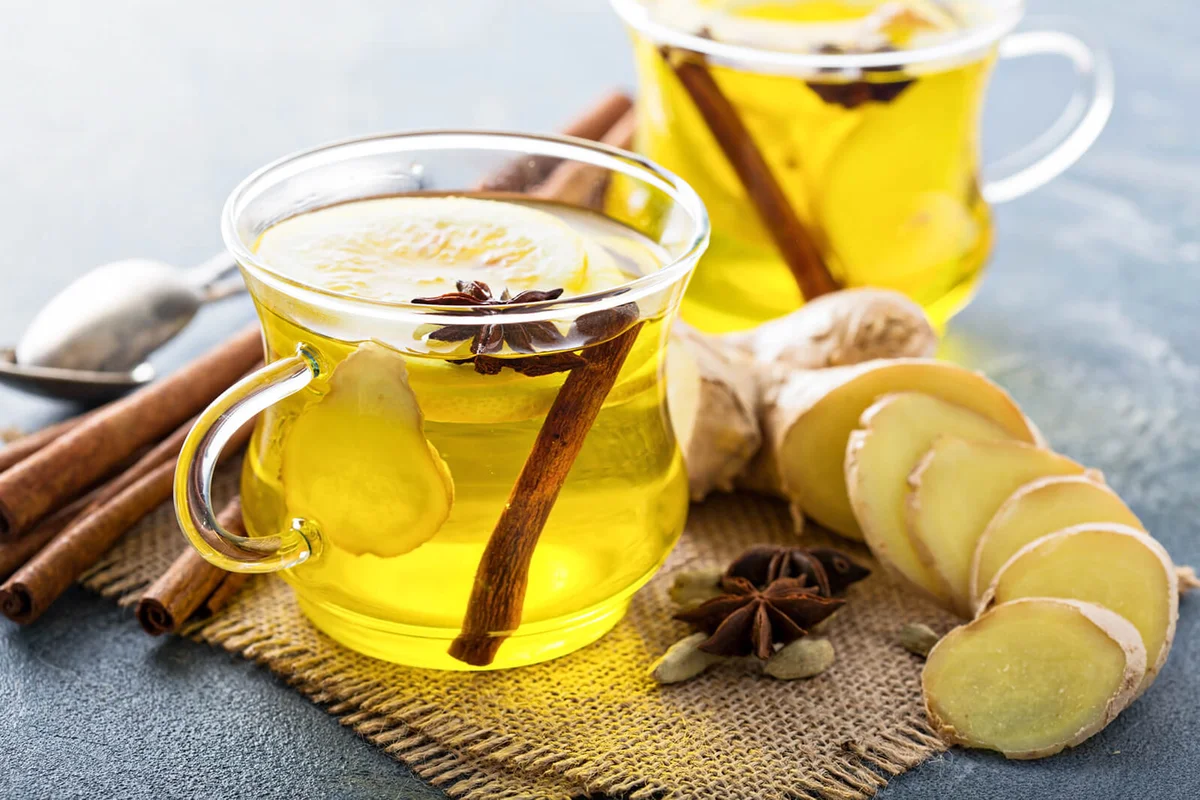 Ginger and lemon drink