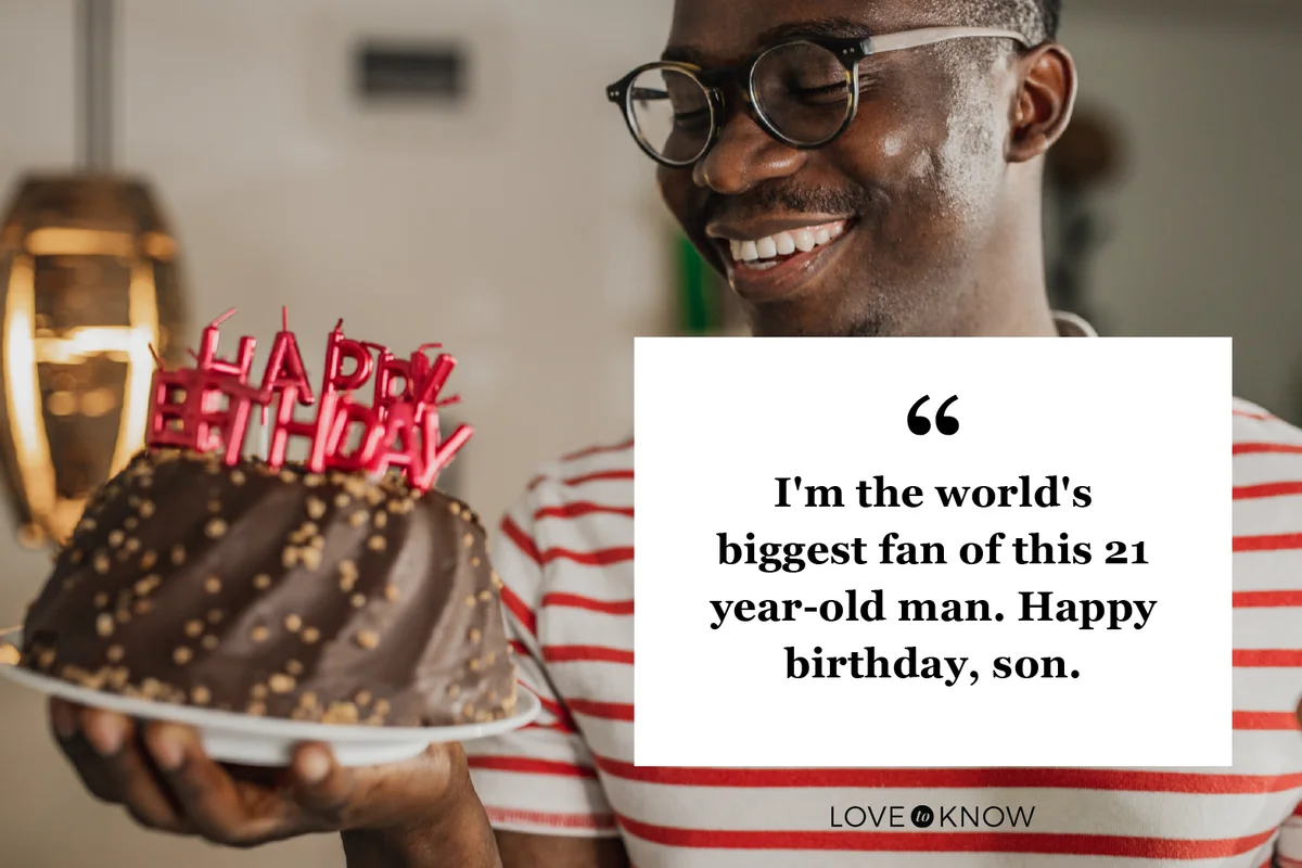 Portrait of man with birthday cake