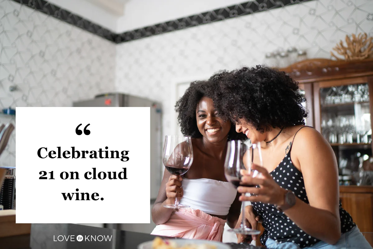 Friends Drinking Wine at Kitchen
