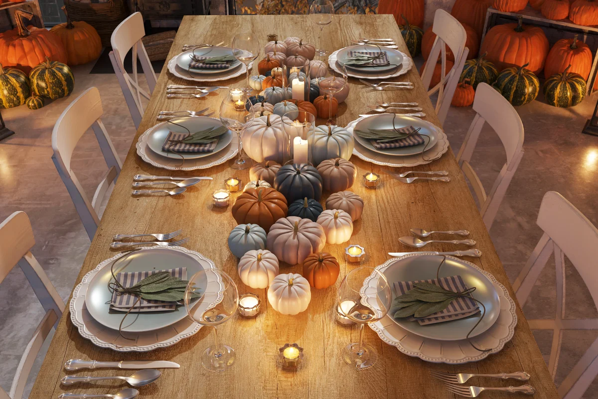 Thanksgiving dinner party decorations
