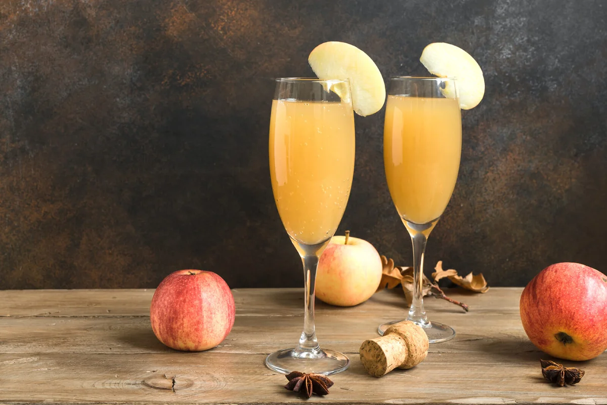 Apple Mimosa Cocktail