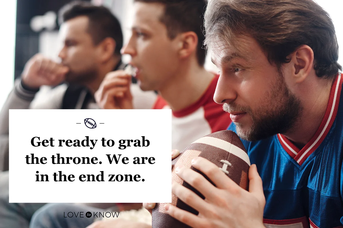 Focused watching football game at home