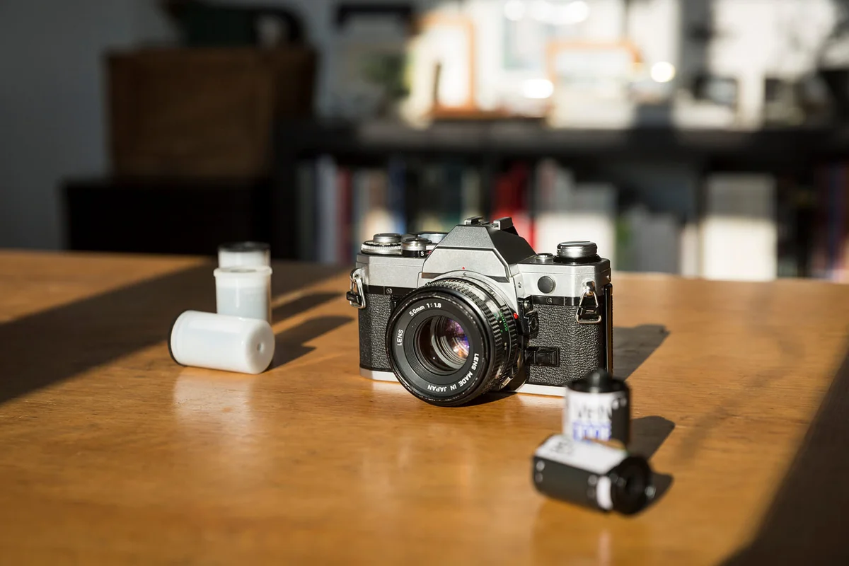 Vintage camera and films