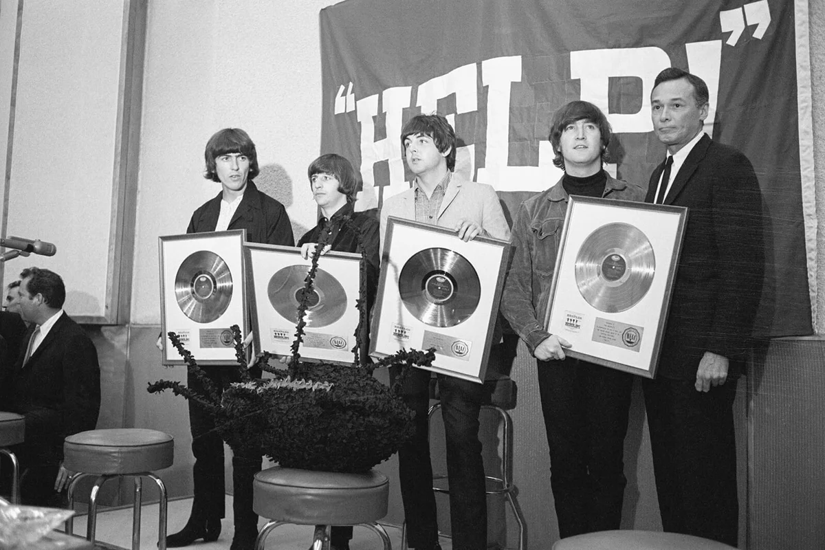 The Beatles Holding Gold Records | Getty Editorial Use