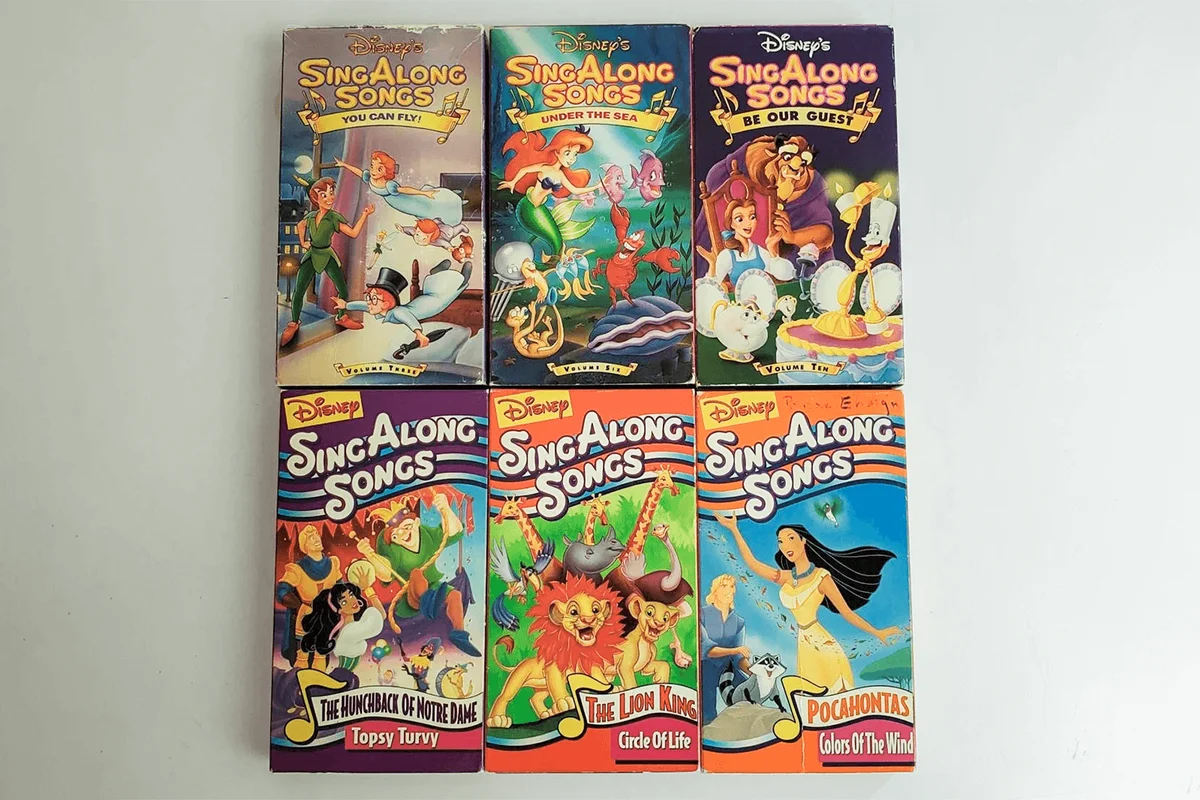Vintage Walt Disney Home Video Sing Along Songs VHS