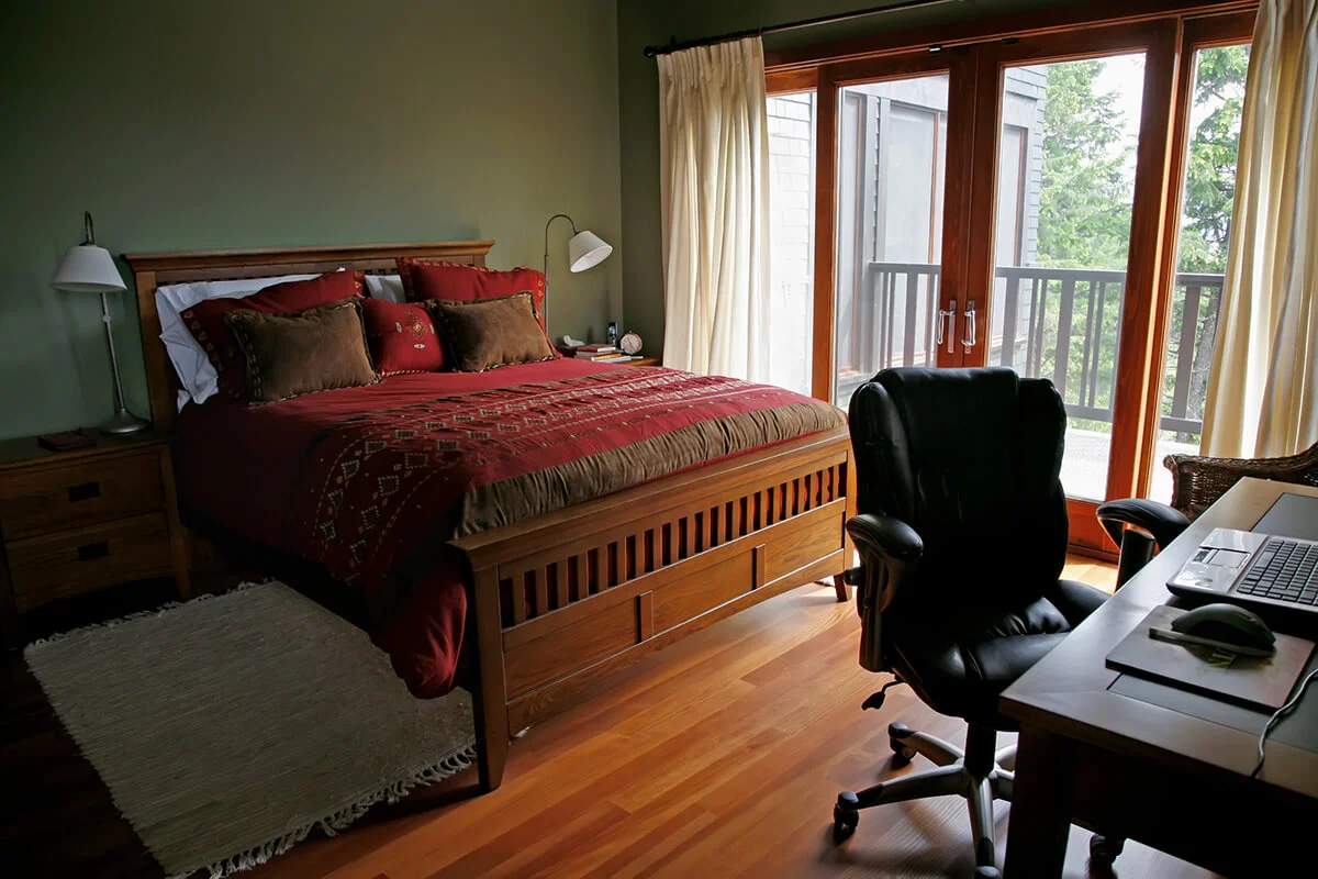 Master Bedroom With Desk And Computer