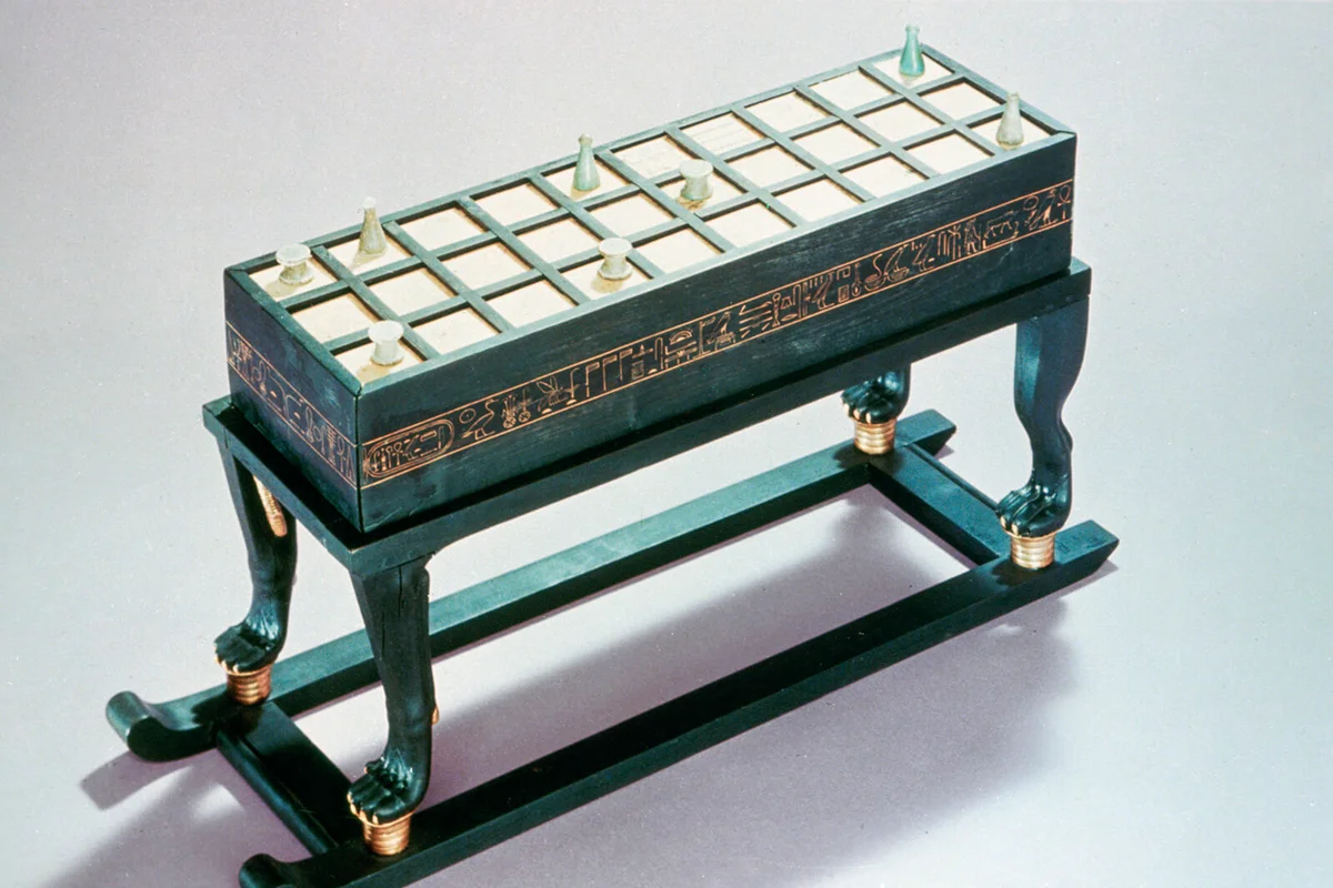 Senet gaming board, from the Tomb of Tutankhamun, 18th Dynasty | Getty Editorial Use