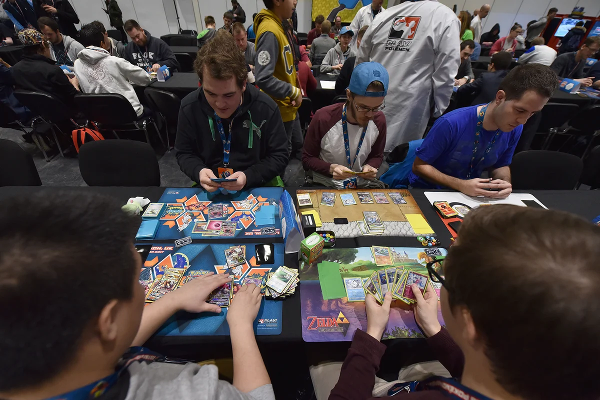 Attendees compete at the Pokemon European International Championships - Getty Editorial Use