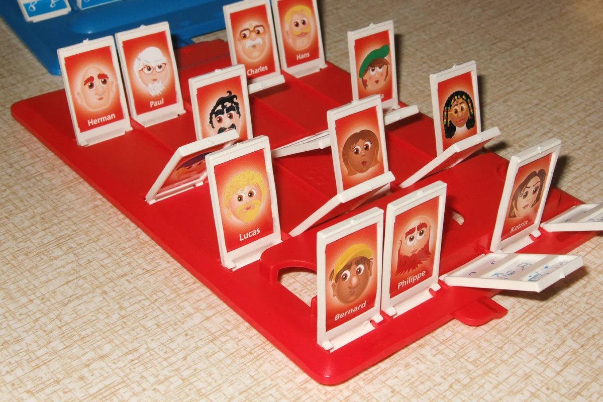 Guess Who? game in progress