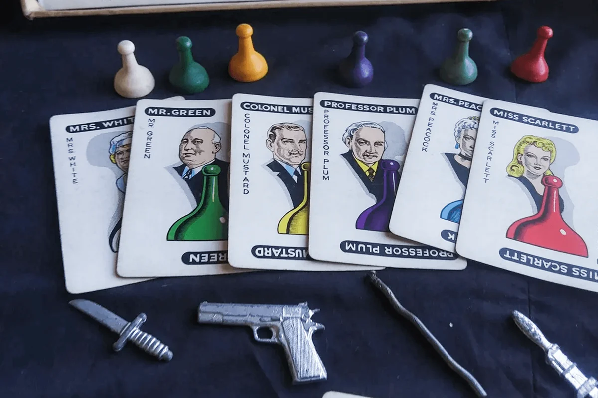 1950 Clue board game characters