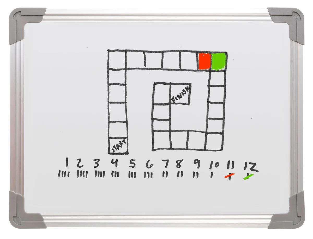 Color War dry erase board game