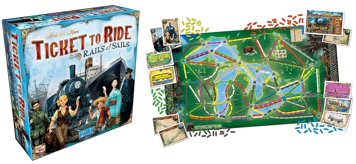 Ticket to Ride - Rails and Sails: https://amzn.to/2F8maLD