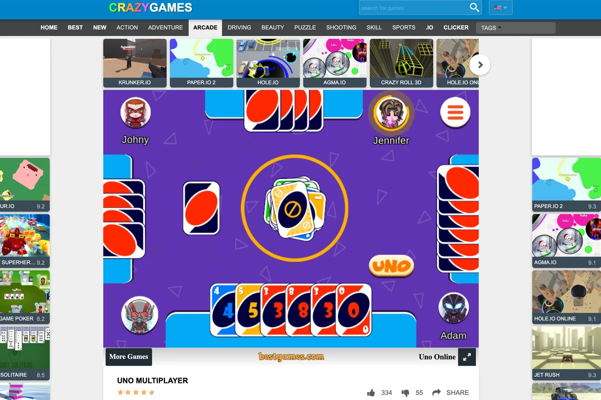 Crazy games website