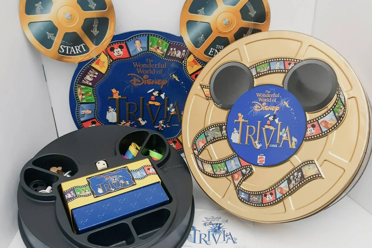 The Wonderful World of Disney - Trivia Board Game By Mattel