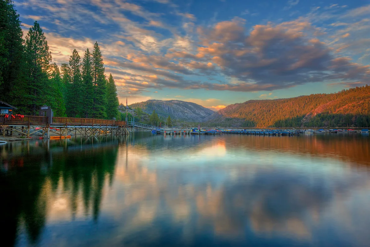 Susnet Over Pinecrest Lake