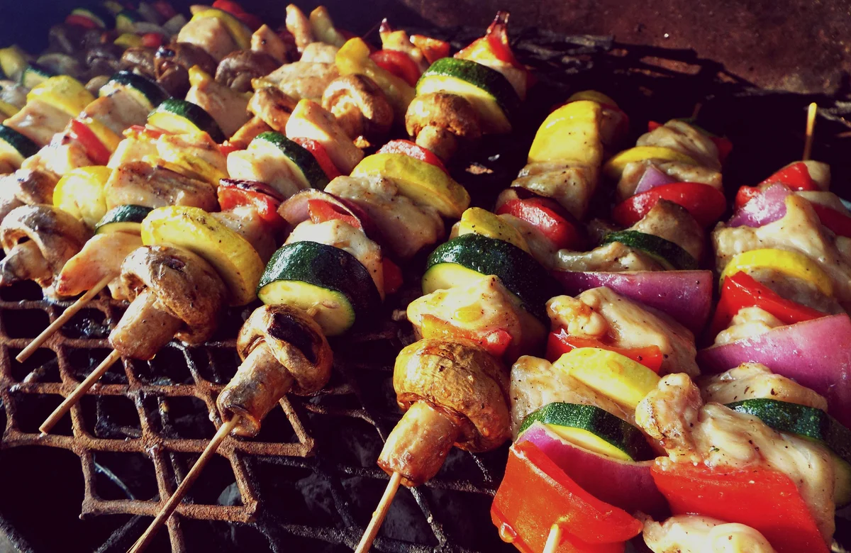chicken kabobs