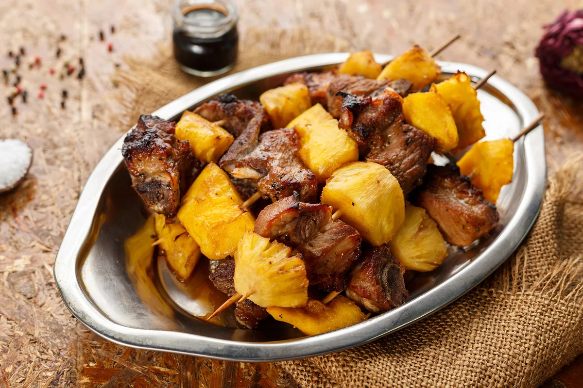 Teriyaki Chicken and Pineapple Kabobs