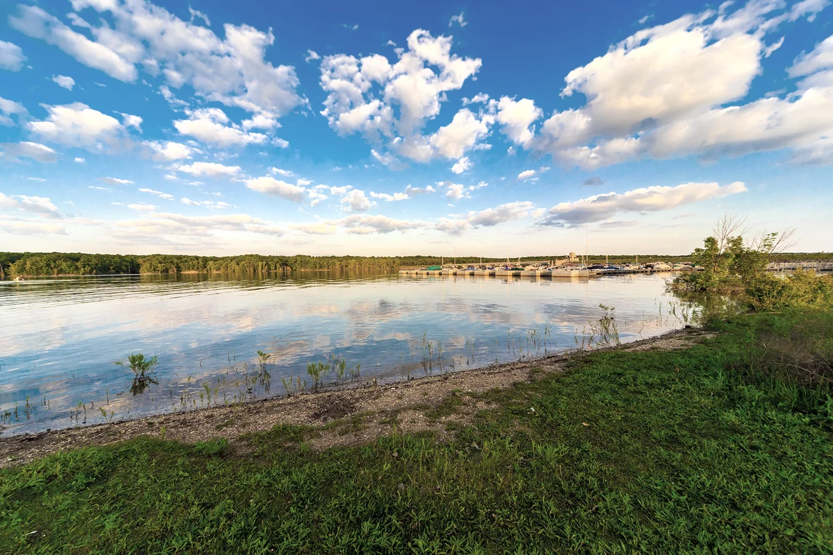 Alum Creek Lake in the summer
