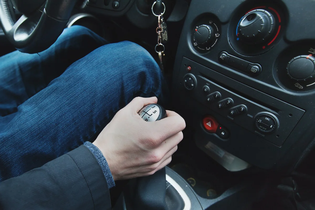 Stick shift manual car