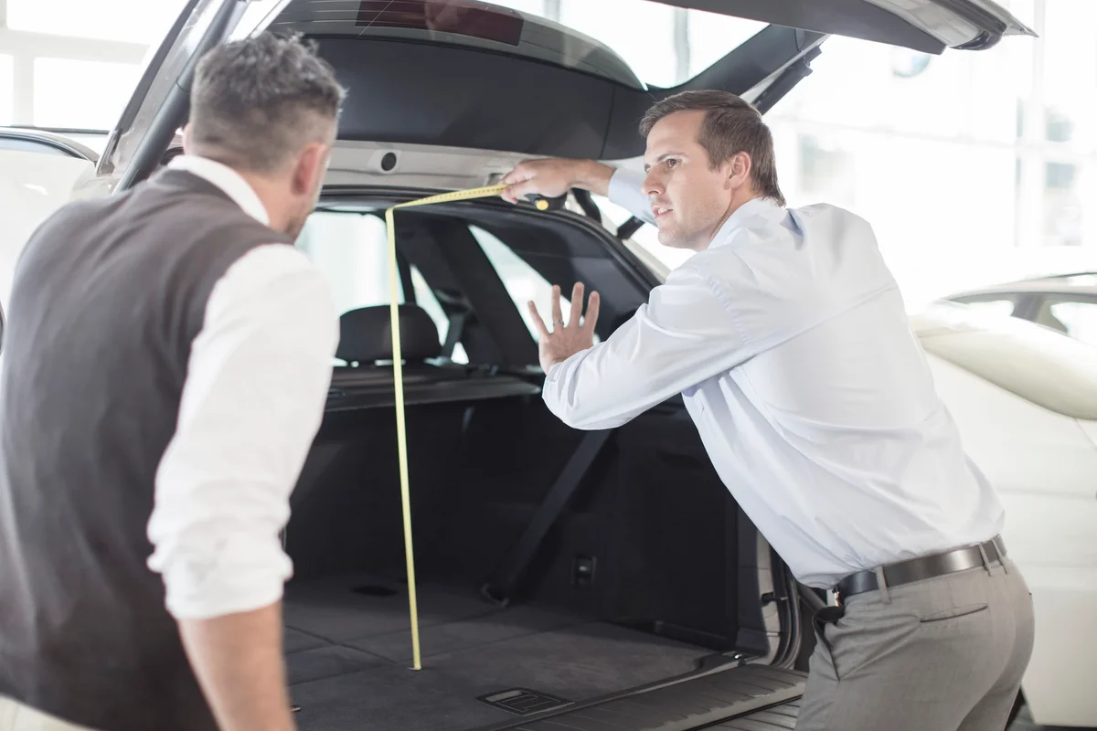 Measuring inside of minivan