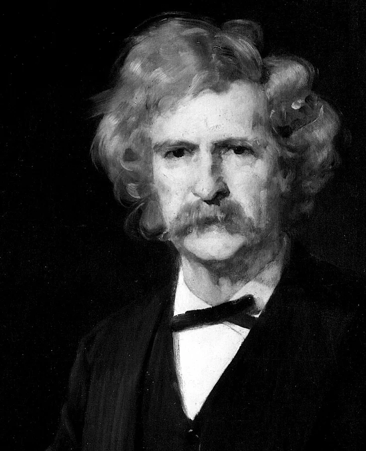 Mark Twain portrait by Charles Noel Flagg