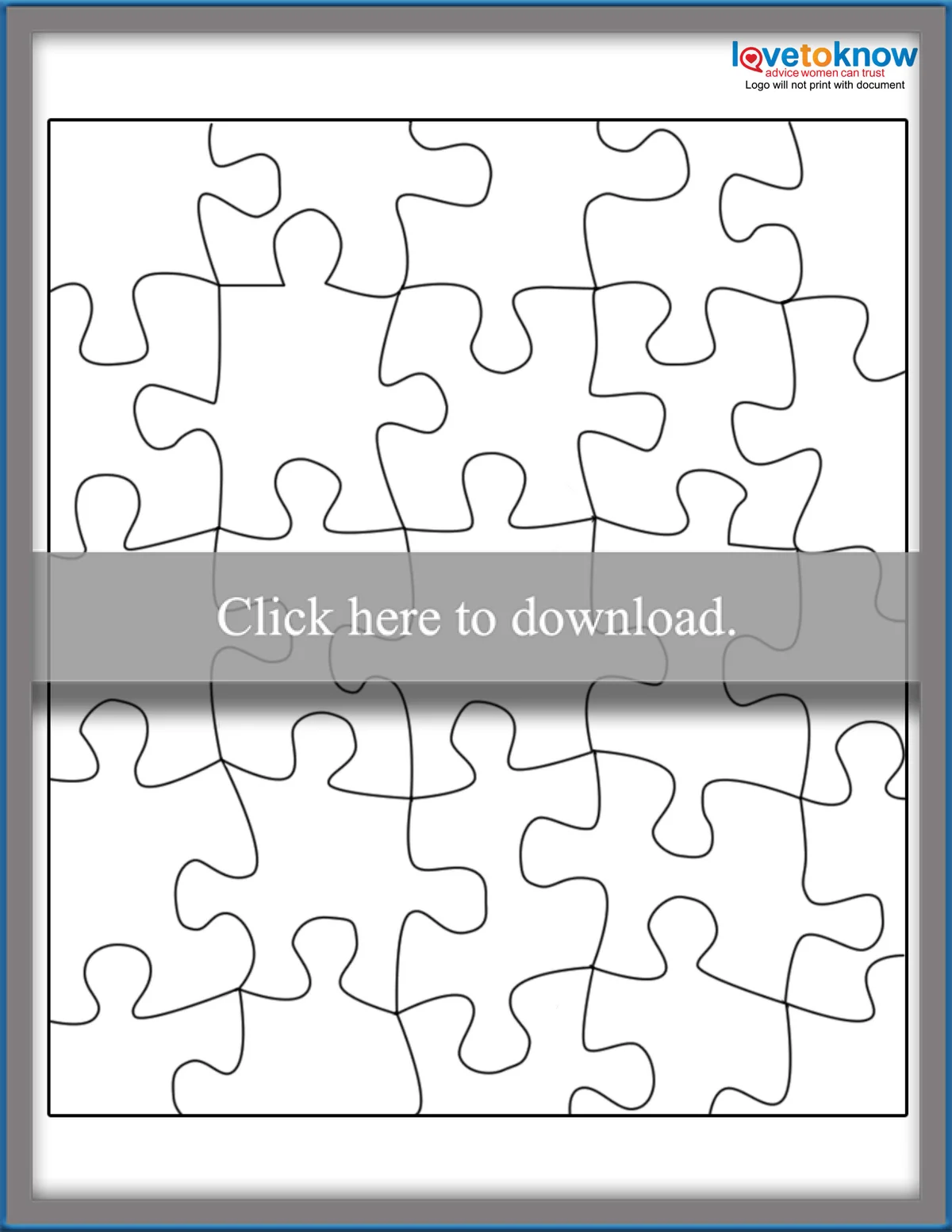 Easy Puzzle Template PNG Thumbnail