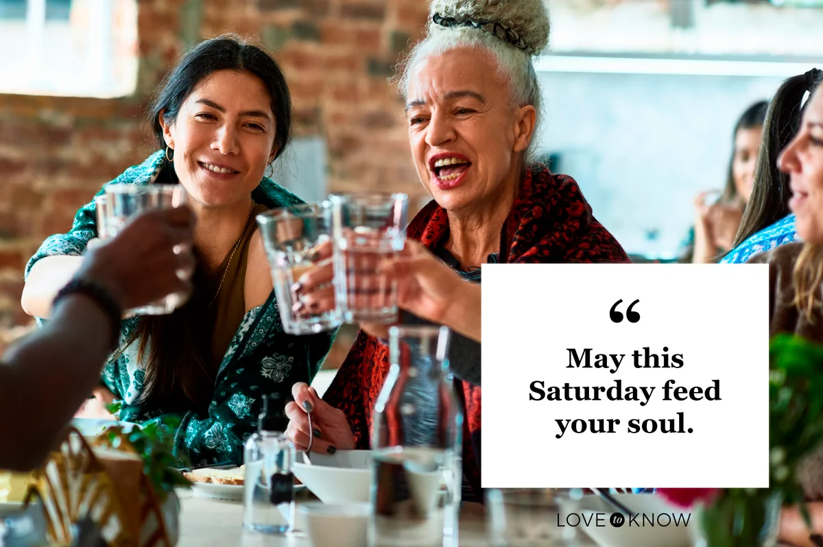 Saturday quote fun at restaurant with friends