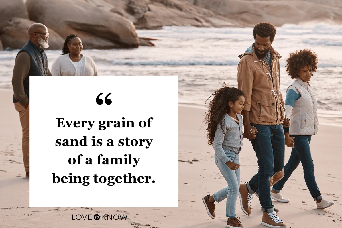 Family Beach Saying About Being Together