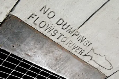 river dumping notice