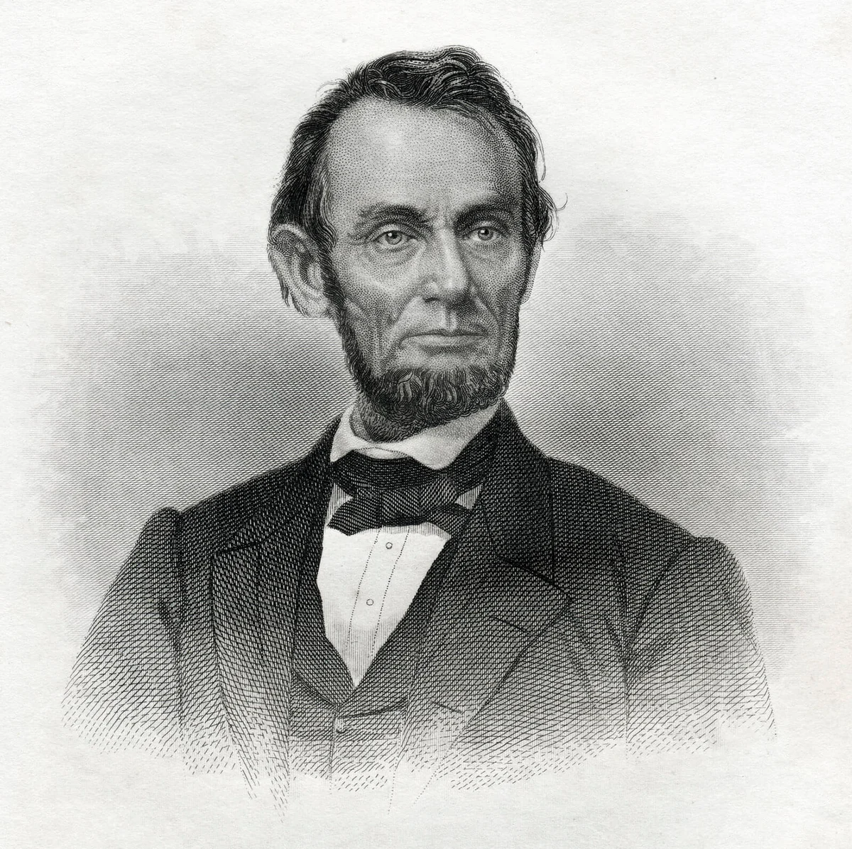 Engraving From 1868 Featuring The 16th American President, Abraham Lincoln