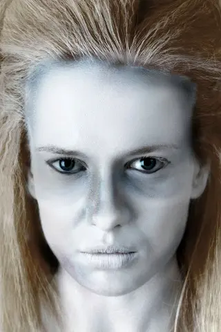 Ghost eye makeup