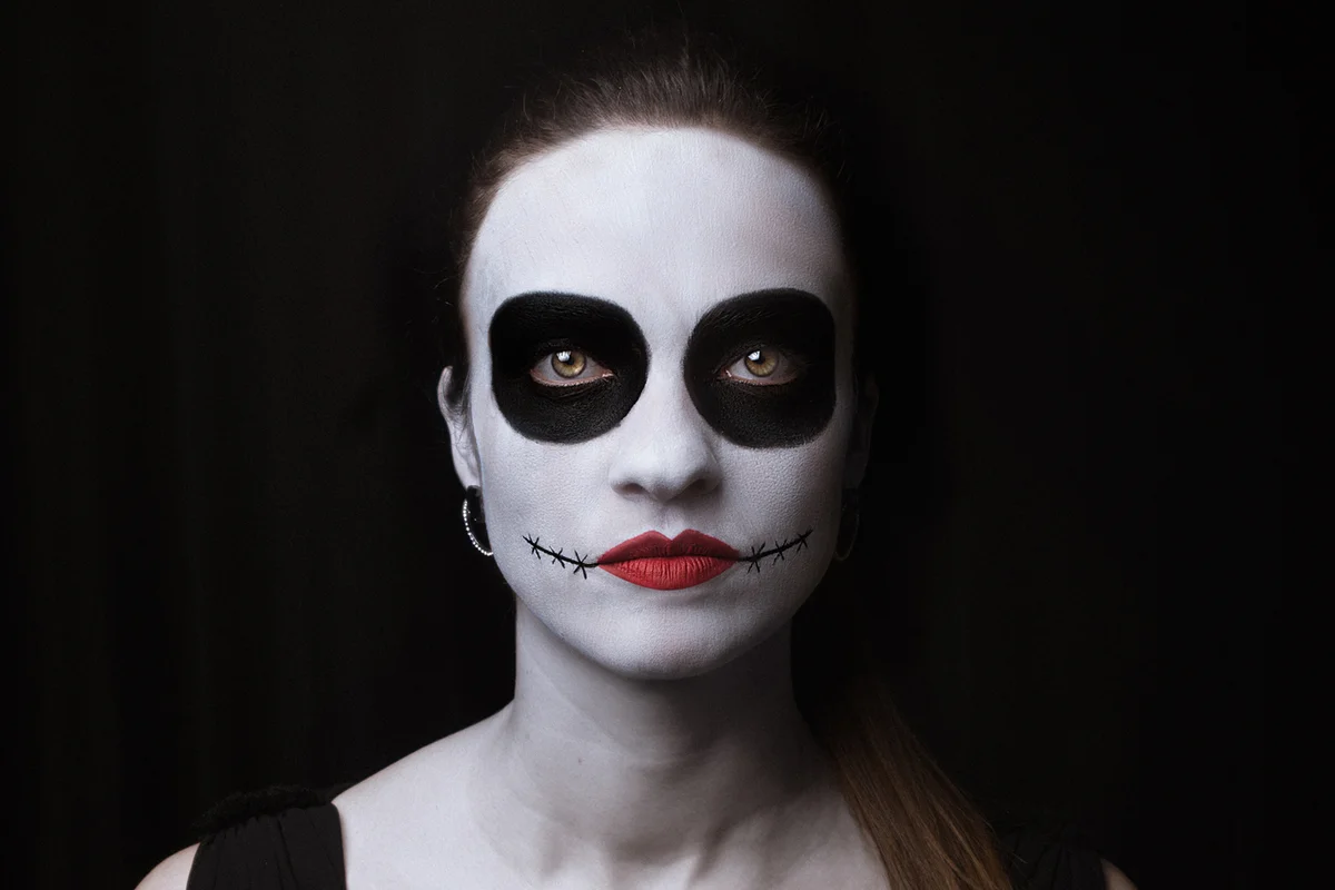 Woman Wearing Face Paint