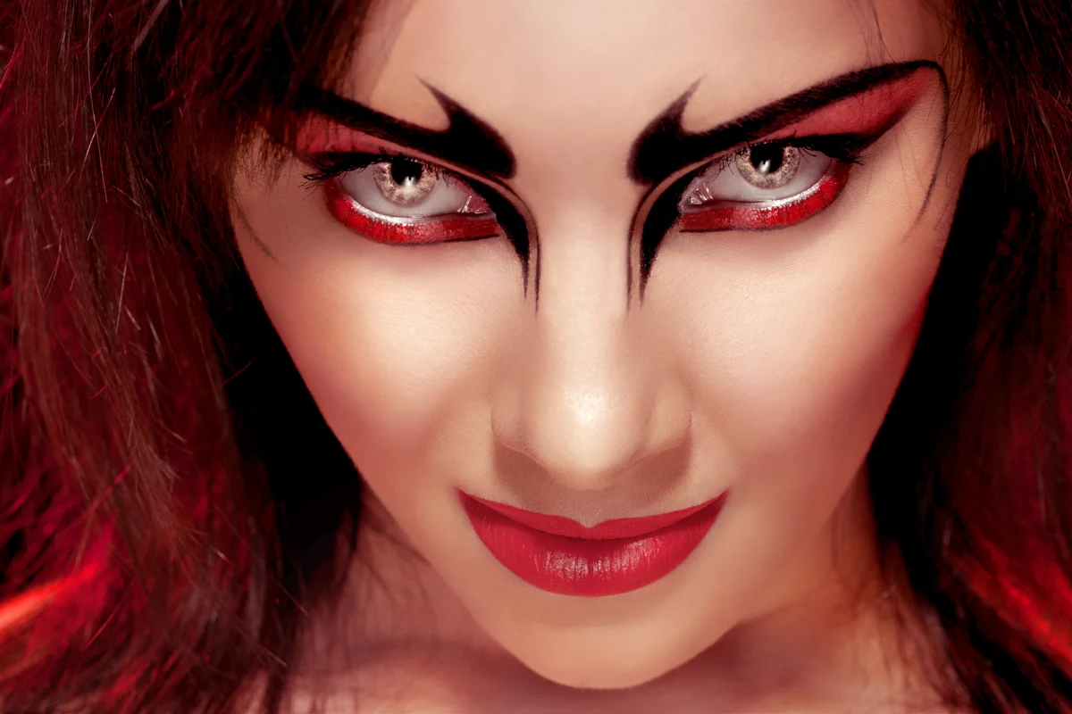 Gorgeous demon woman