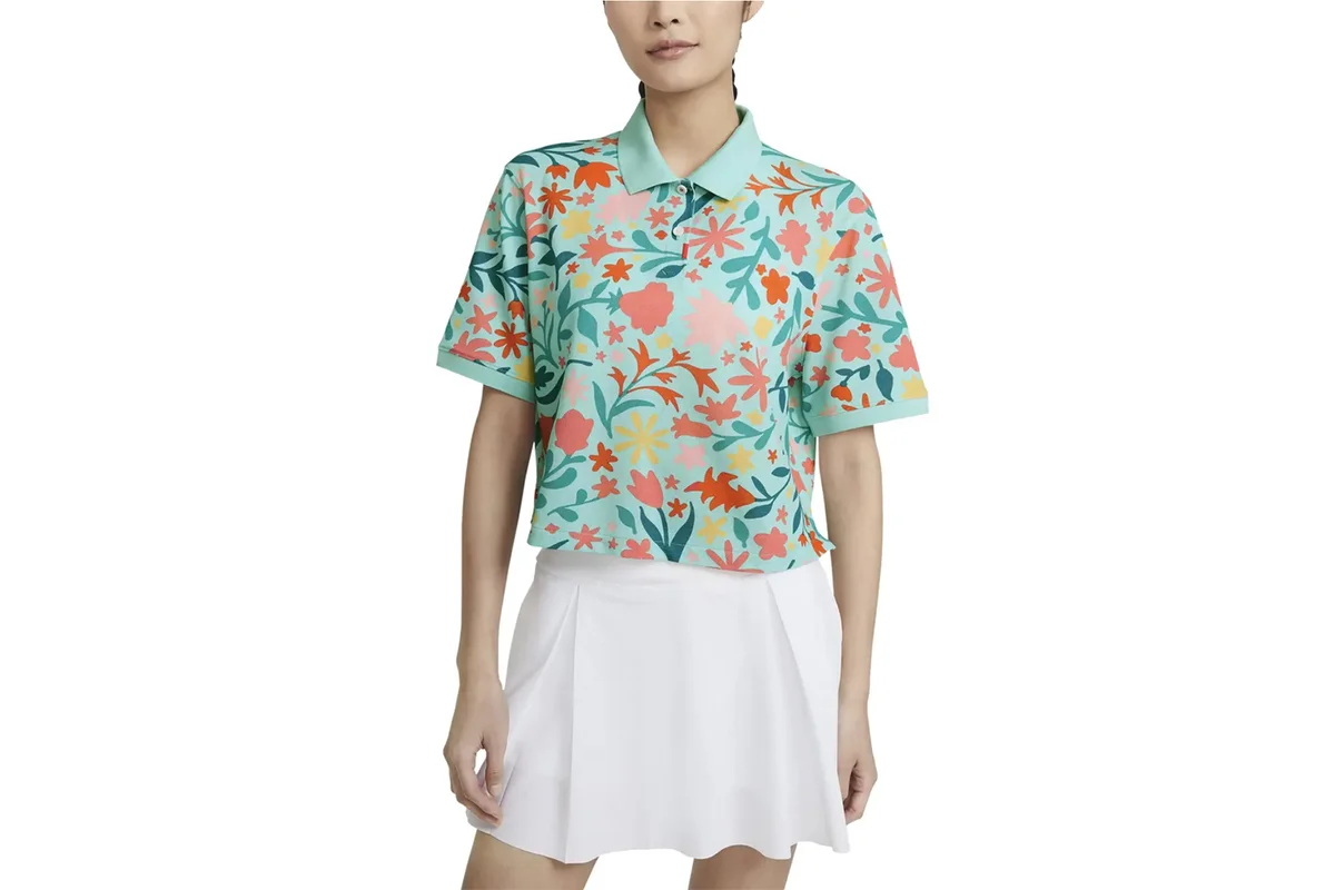 NIKE GOLF, Floral Boxy Polo